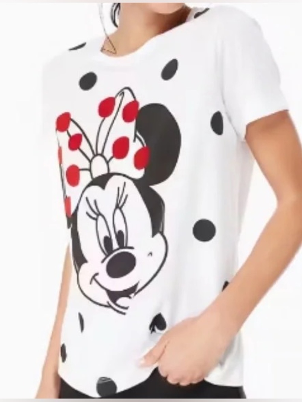 Kate Spade New York X Disney Minnie Mouse Polka Dot Cotton Tee Size XL